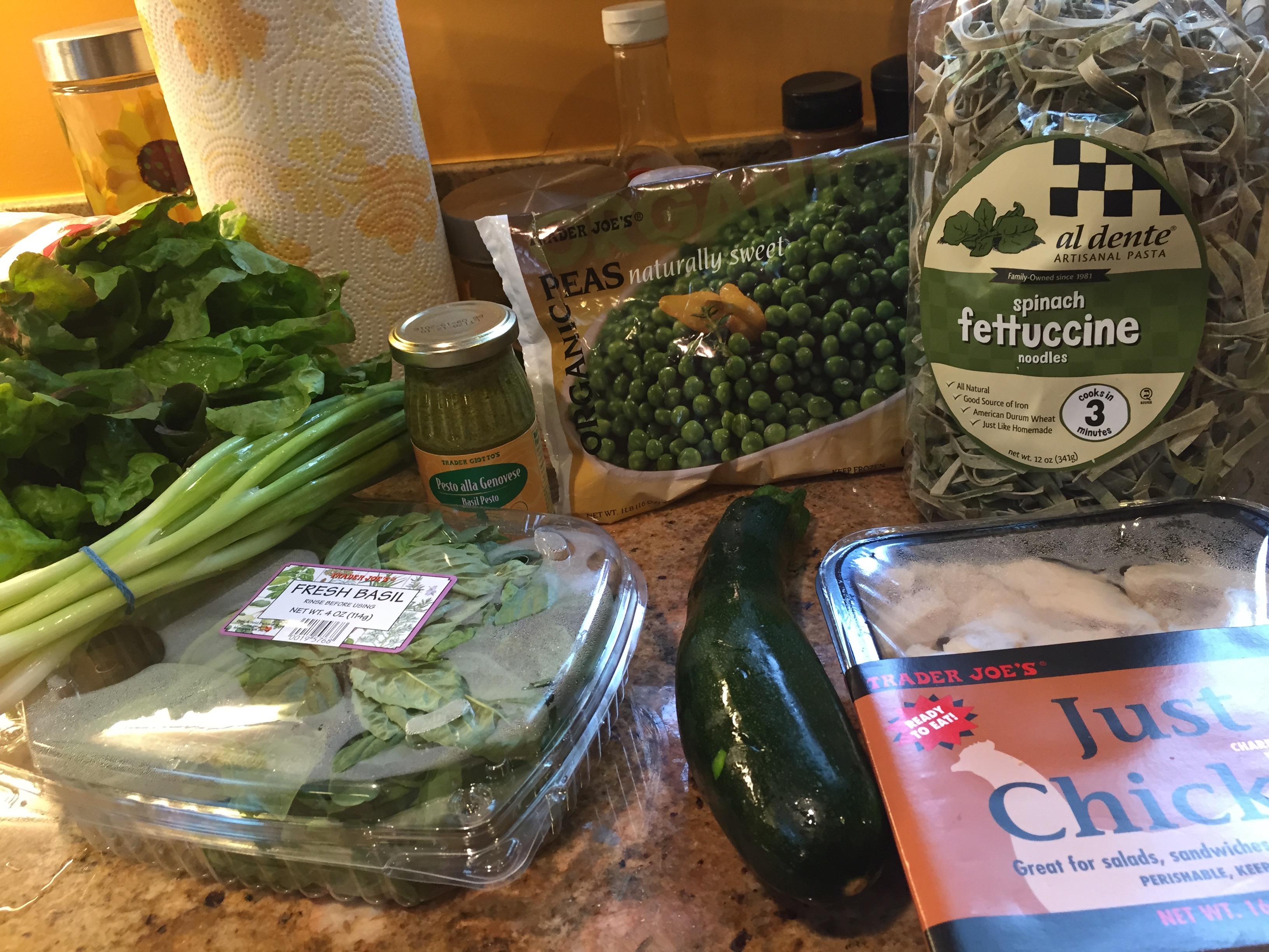 Ingredients for Green Green Green Pasta