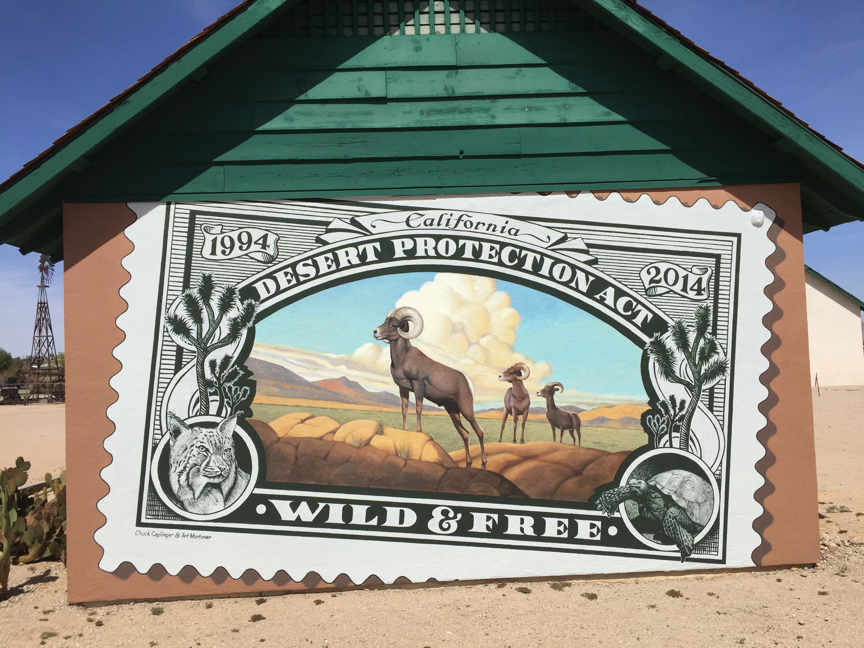 29 Palms schoolhouse mural