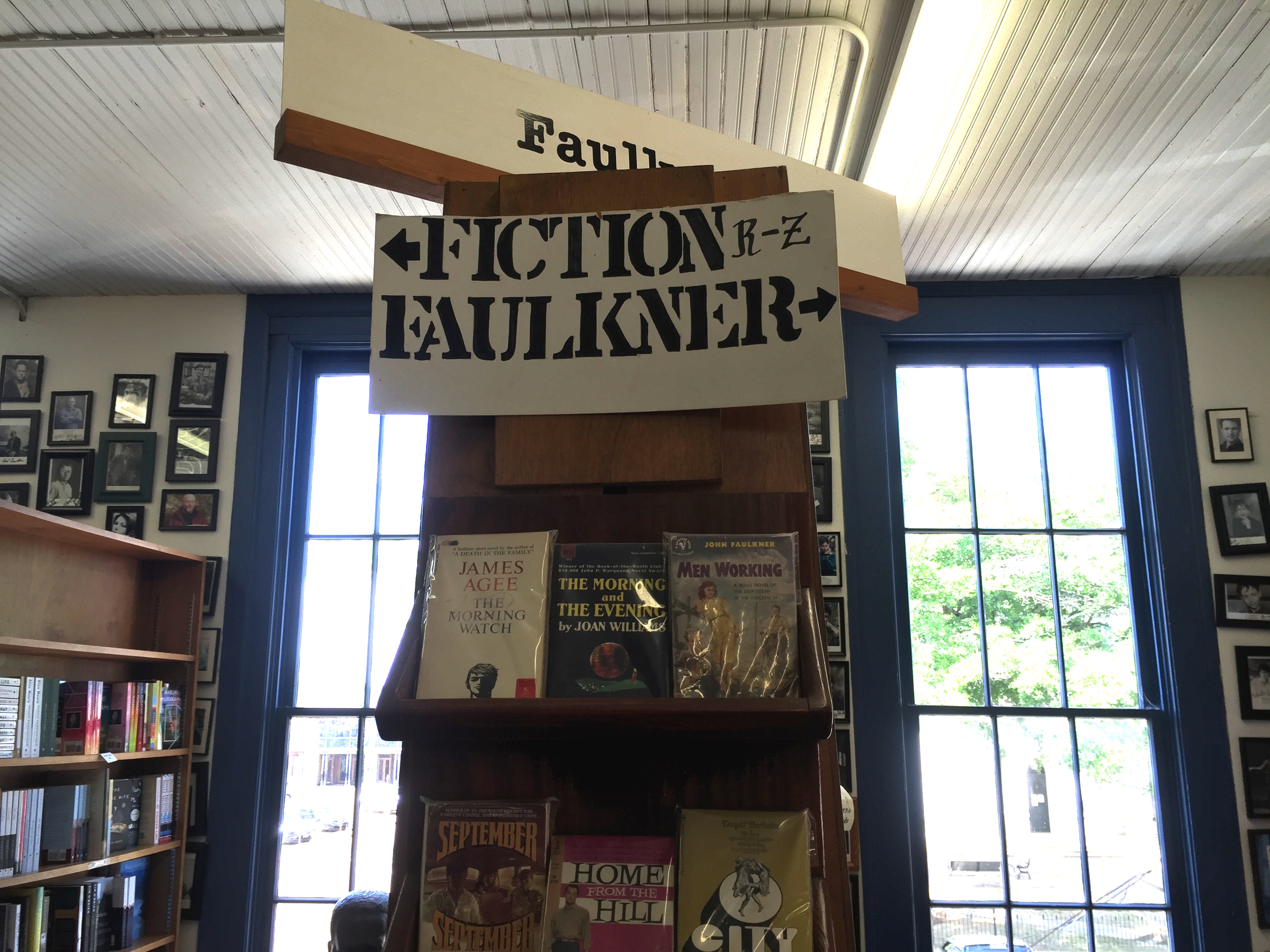 MS Faulkner in the bookstore