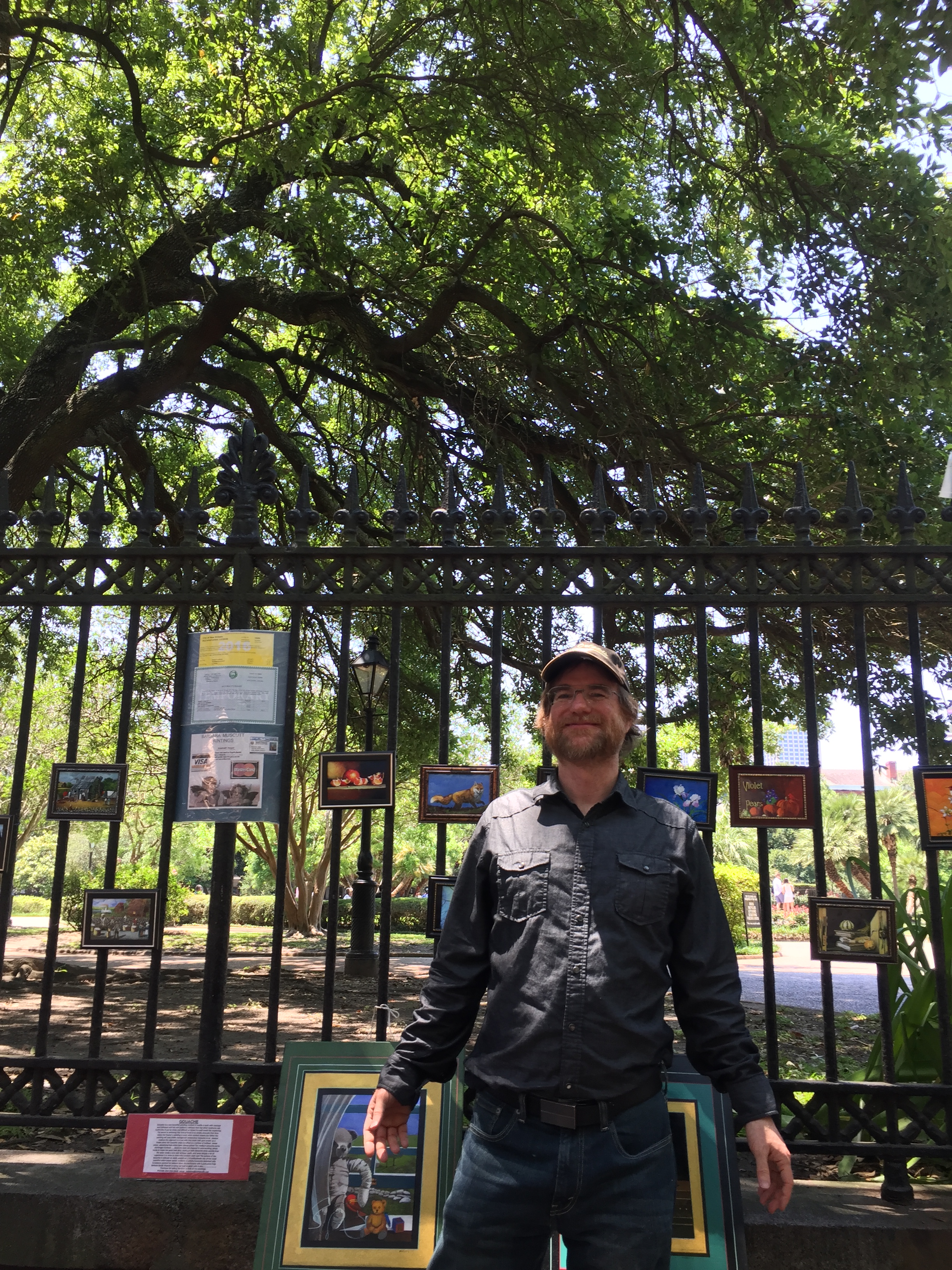 NOLA Dave in Jackson Square